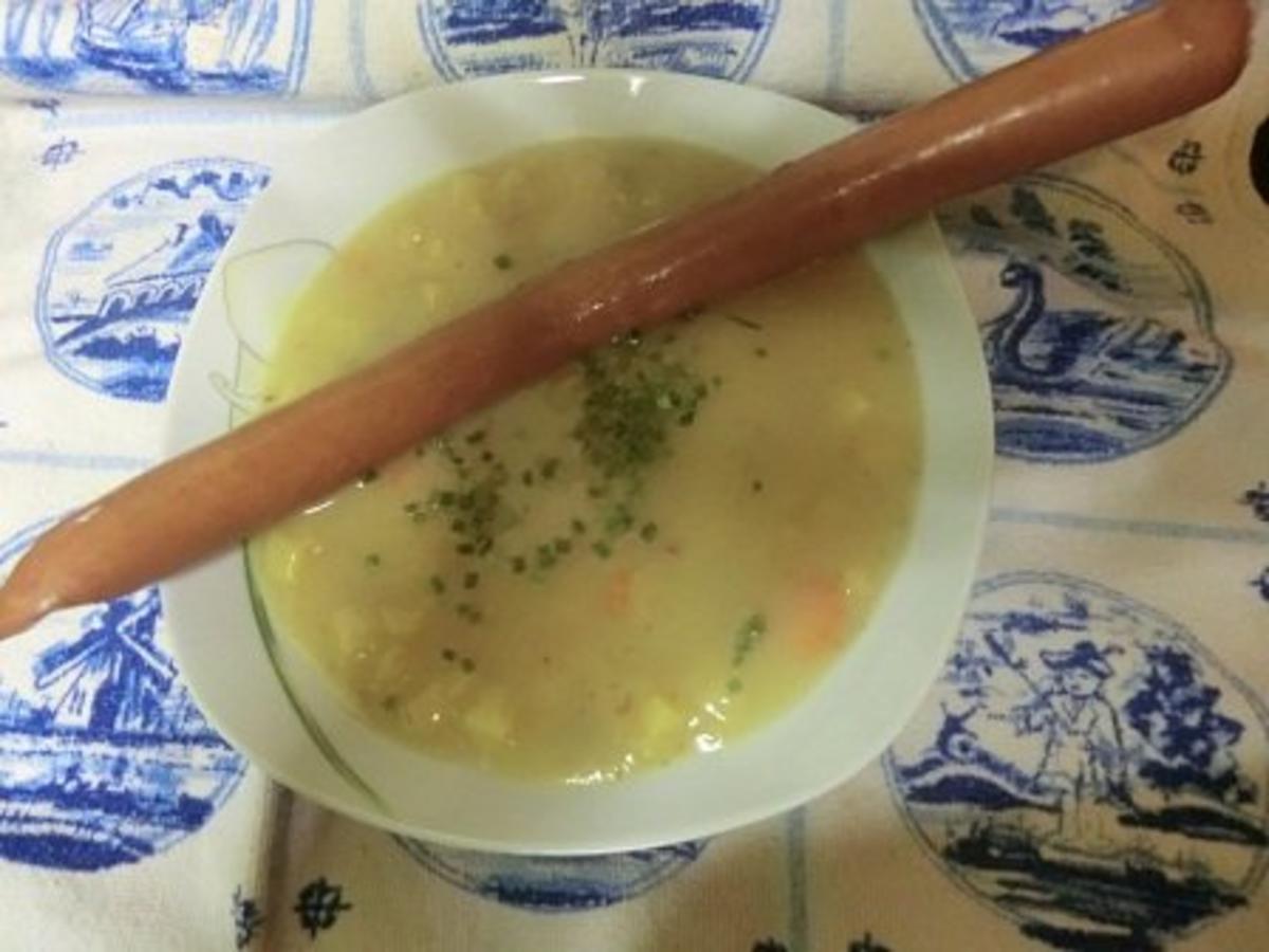 Cremige Kartoffel-Suppe mit Jungfrauentraum - Rezept