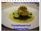 Rezept: Fischpflanzerl auf Schmorgurken Fischpflanzerl auf Schmorgurken - Rezept