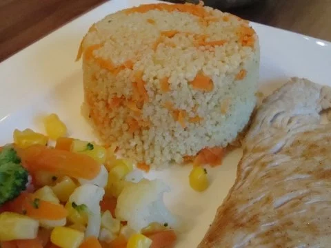 Rezept: Putenschnitzel natur mit Hirse Putenschnitzel natur mit Hirse - Rezept