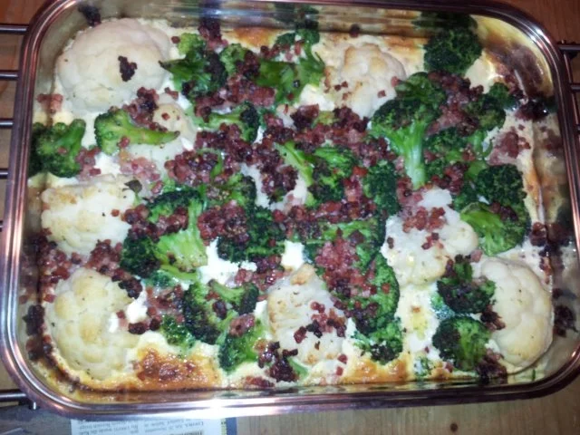 Rezept: Blumenkohl-Broccoli Auflauf Bild Nr. 2 Blumenkohl-Broccoli Auflauf - Rezept - Bild Nr. 2