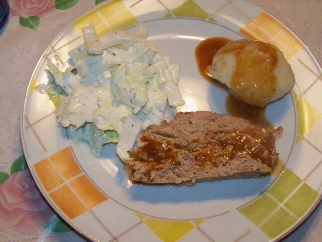 Zwiebelhackbraten - Rezept