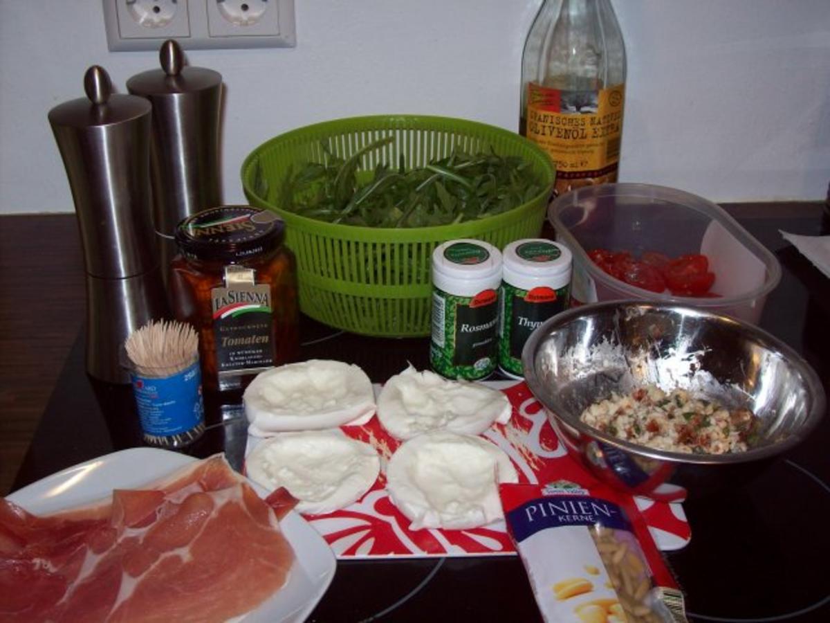 Gefüllte Mozzarellakugeln mit Pancetta - schnell &amp; einfach - von Fasti_74