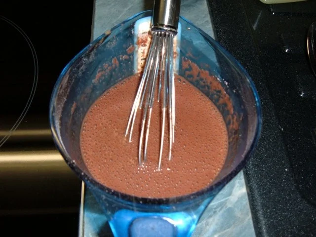 Rezept: Dessert : Schokopudding mit Hicks Bild Nr. 4 Dessert : Schokopudding mit Hicks - Rezept - Bild Nr. 4