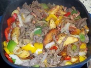 Rezept: Bunte Cowboy-Pfanne Bunte Cowboy-Pfanne - Rezept