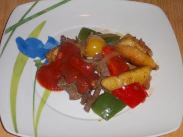 Bunte Cowboy Pfanne - einfach - 66 kcal/100g