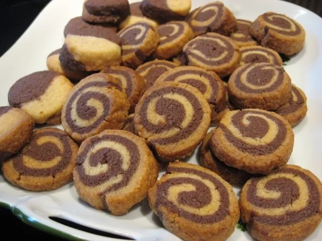 Schwarz-Weiß-Spiralen - Rezept