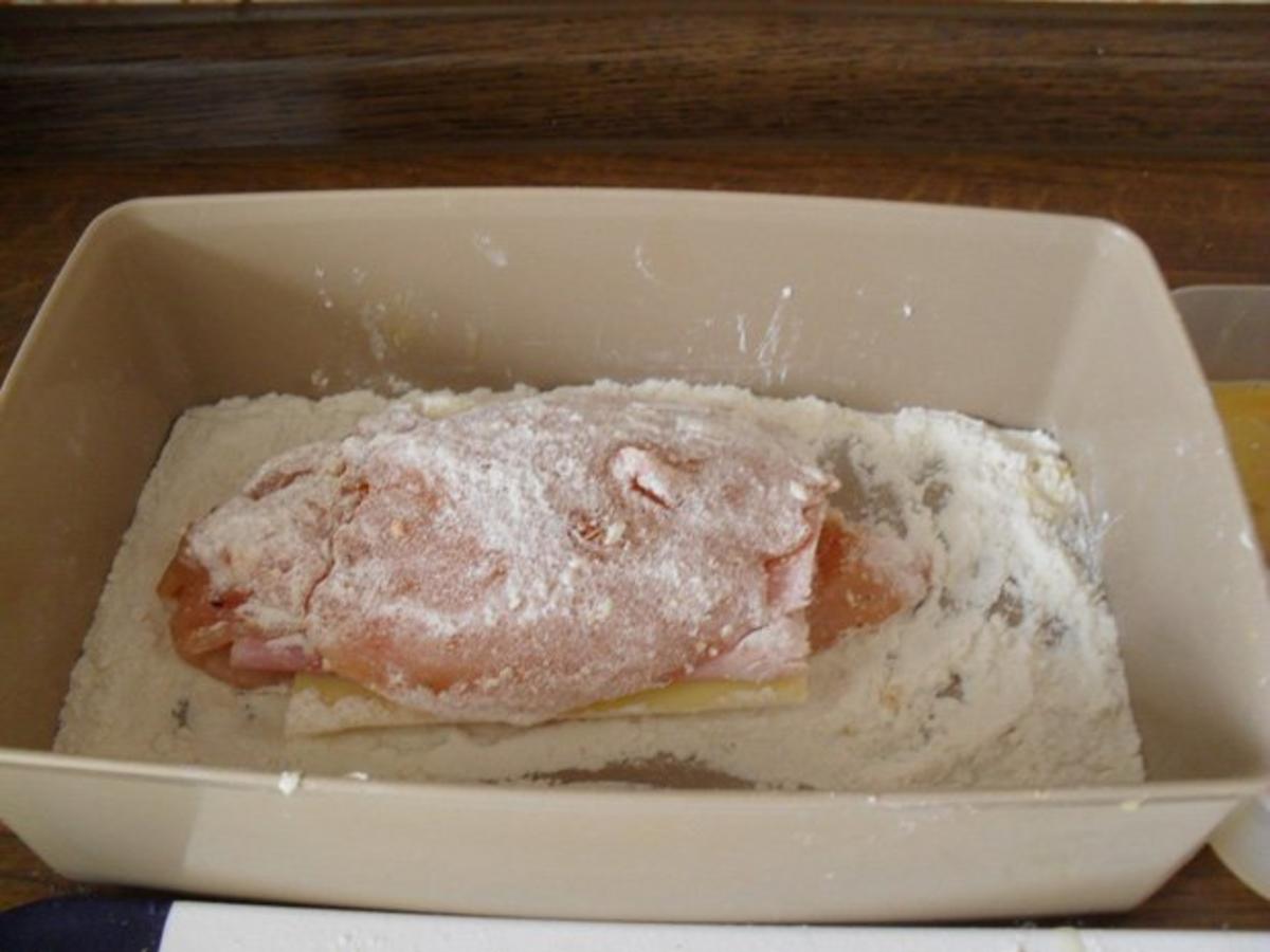 Hühnerbrust paniert - gefüllt mit Schinken und Käse - aus Witwe Bolte`s Hühnerstall - Rezept - Bild Nr. 3