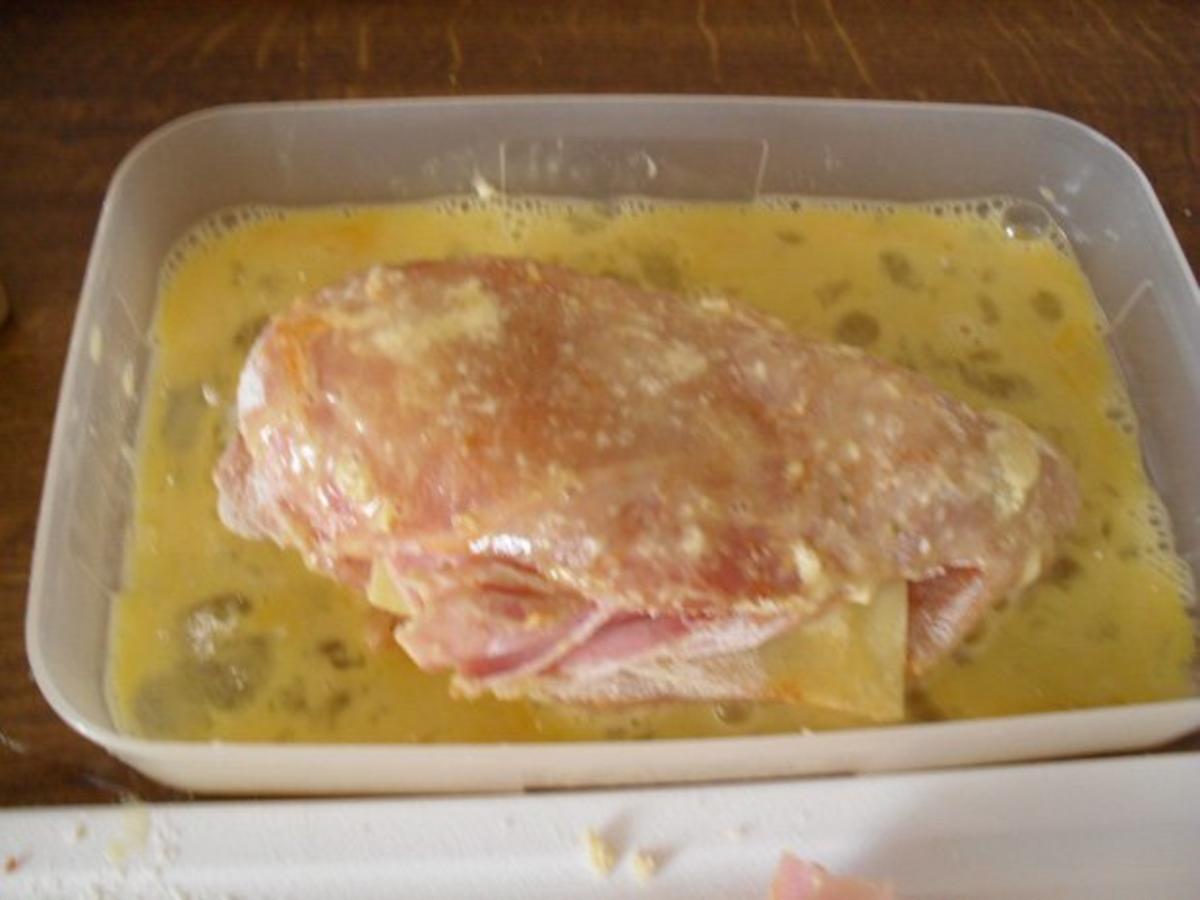 Hühnerbrust paniert - gefüllt mit Schinken und Käse - aus Witwe Bolte`s Hühnerstall - Rezept - Bild Nr. 4