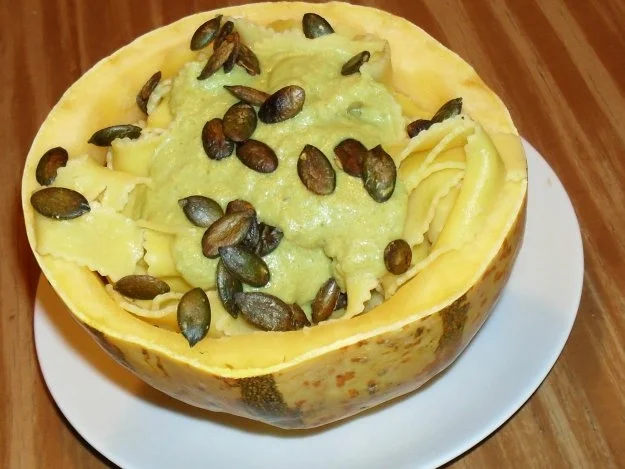 Bandnudeln mit Kürbissauce - Rezept