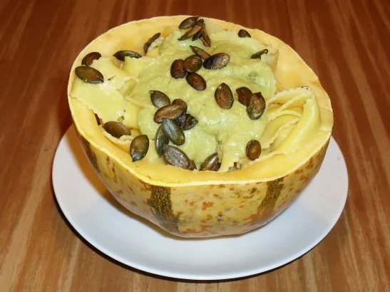 Bandnudeln mit Kürbissauce - Rezept - Bild Nr. 3