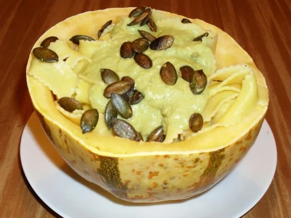 Bandnudeln mit Kürbissauce - Rezept - Bild Nr. 5