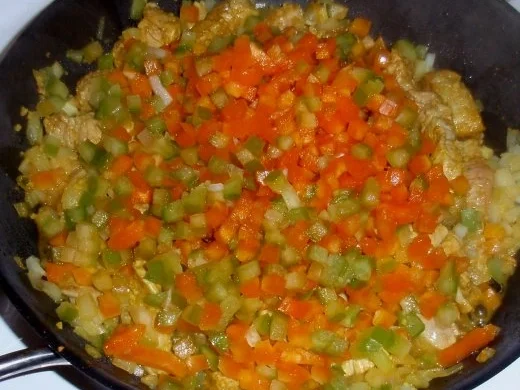 Filetstreifen in Gemüsesoße und Tagliatelle - Rezept - Bild Nr. 5