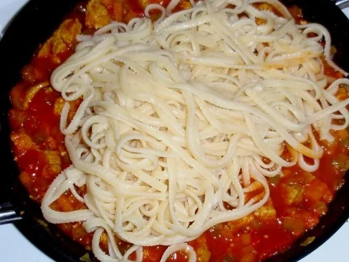 Filetstreifen in Gemüsesoße und Tagliatelle - Rezept - Bild Nr. 8