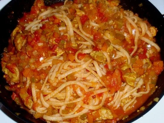 Filetstreifen in Gemüsesoße und Tagliatelle - Rezept - Bild Nr. 9