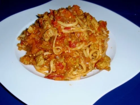 Filetstreifen in Gemüsesoße und Tagliatelle - Rezept - Bild Nr. 10