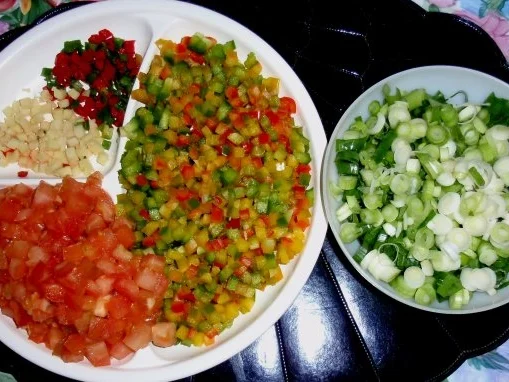 Rezept: Gebratene Ravioli in Gemüseallerlei Bild Nr. 3 Gebratene Ravioli in Gemüseallerlei - Rezept - Bild Nr. 3