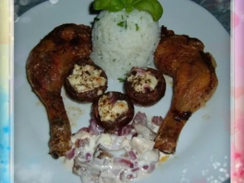 Geflügel : Hähnchenkeulen aus dem Ofen - Rezept