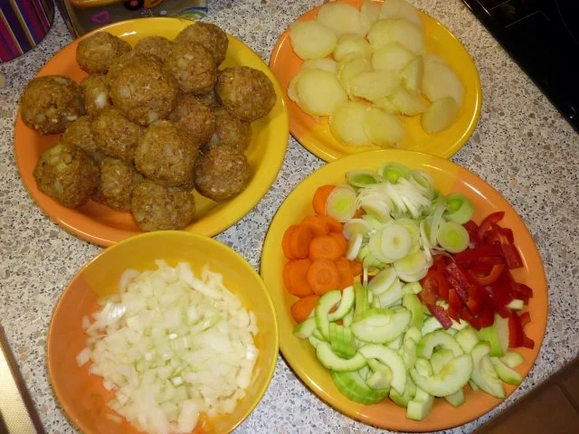 Frische Gemüsepfanne mit Hackbällchen - Rezept - Bild Nr. 4