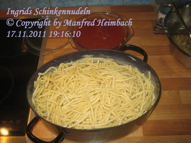 Nudeln – Ingrid’s feine Schinkennudeln - Rezept - Bild Nr. 5