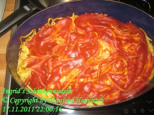 Nudeln – Ingrid’s feine Schinkennudeln - Rezept - Bild Nr. 9