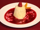 Mangoparfait auf Himbeerpüree - Rezept