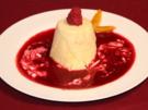 Mangoparfait auf Himbeerpüree - Rezept