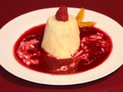 Mangoparfait auf Himbeerpüree - Rezept