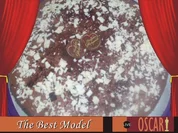 Trüffelcreme-Torte mit Schokospänen - Rezept