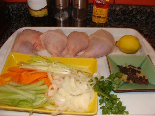 Geflügel : Hühnerbeine - Gemüsesülze - Rezept - Bild Nr. 4