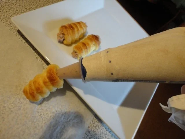 Blätterteig Rollen mit Maroni Sahne - Rezept - Bild Nr. 10