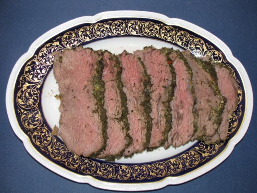 Fleisch: Roastbeef im Kräutermantel mit NT-Methode - Rezept - kochbar.de