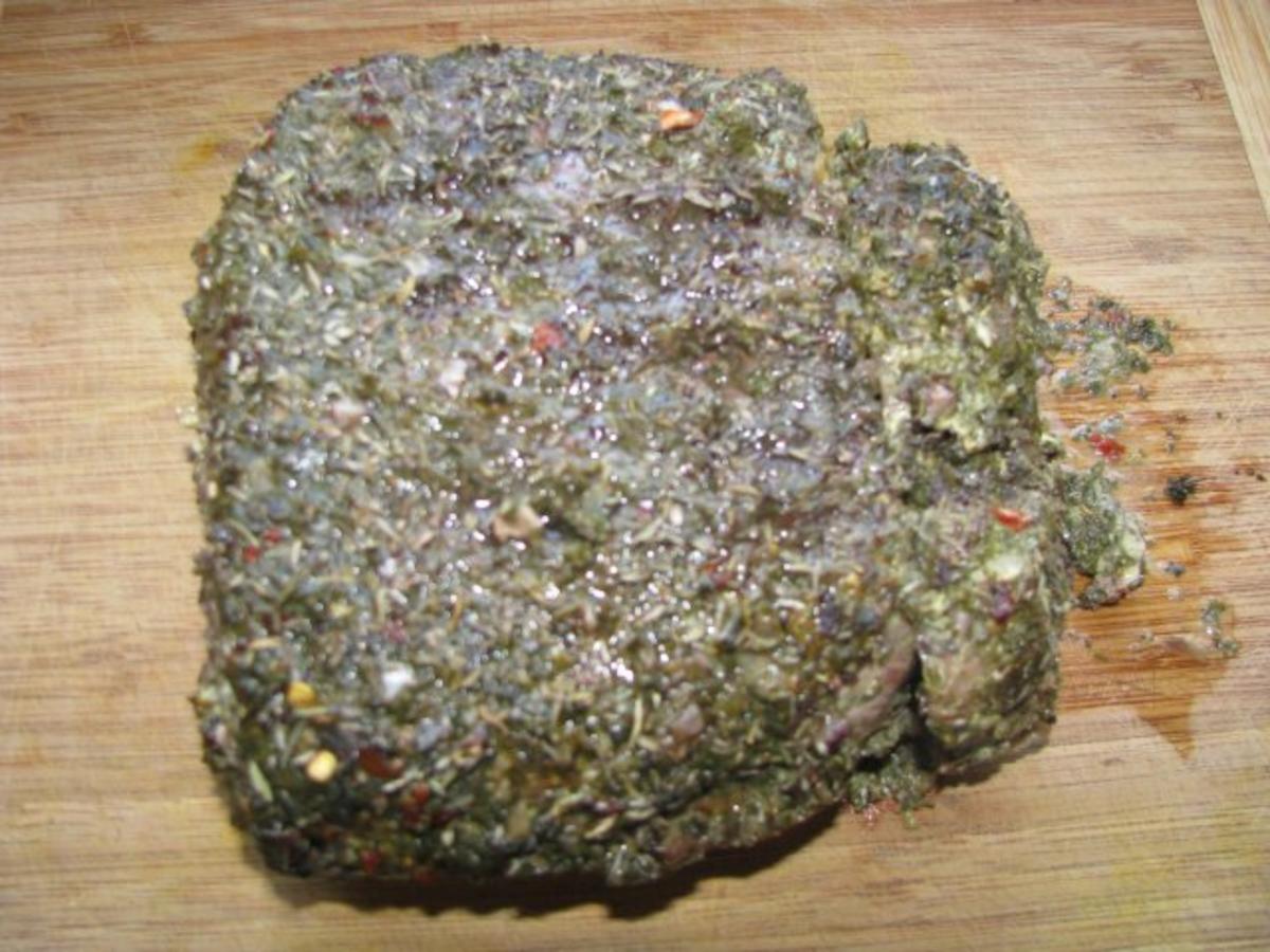 Fleisch: Roastbeef im Kräutermantel mit NT-Methode - Rezept - Bild Nr. 6