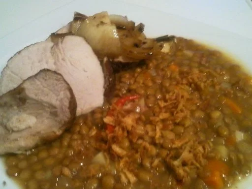Cooles Schweinderl zum Linseneintopf mit Pep - Rezept - Bild Nr. 7