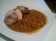 Cooles Schweinderl zum Linseneintopf mit Pep - Rezept
