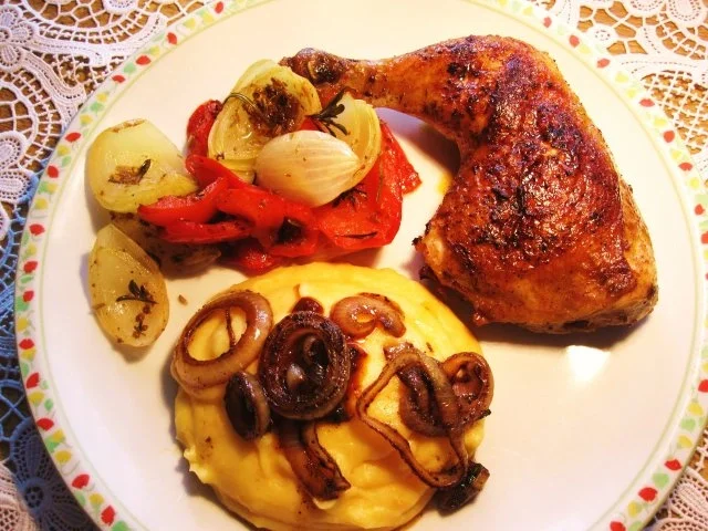 Ajvar-Hähnchenschenkel ... - Rezept - Bild Nr. 6