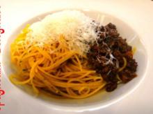 Spaghettini-Bolognaise Euro 5,55 für 4 Pers. - Rezept