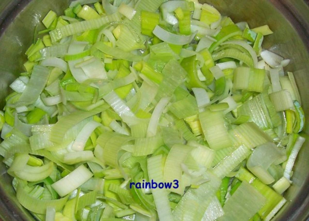 Kochen: Porree-Gemüse zu Schnitzel - Rezept - Bild Nr. 2