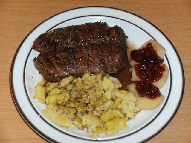 Rezept: Fleisch: Rehrücken, pikant Fleisch: Rehrücken, pikant - Rezept