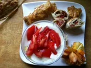 Rezept: Mozzarella-Tomaten im Blรคtterteig mit Ziegenkรคsedipp Mozzarella-Tomaten im Blรคtterteig mit Ziegenkรคsedipp - Rezept