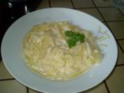 Nudeln in Käse-/Rahmsosse - Rezept