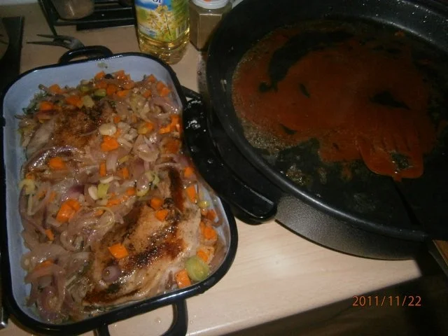 Putenkeulen mit Zwiebelsoße - Rezept - Bild Nr. 2