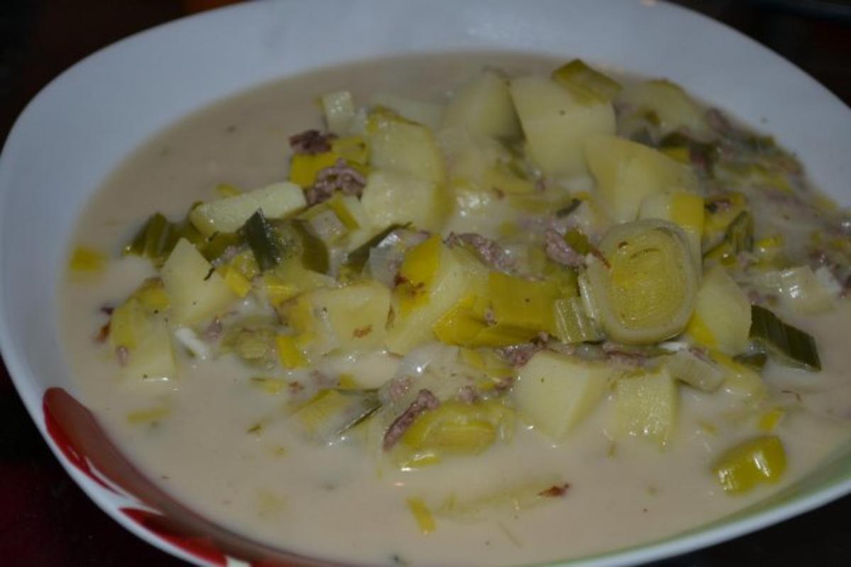 Leichte Käse-Lauch-Suppe - Rezept