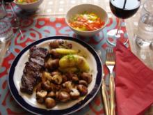 Roastbeef mit Beilagen - Rezept