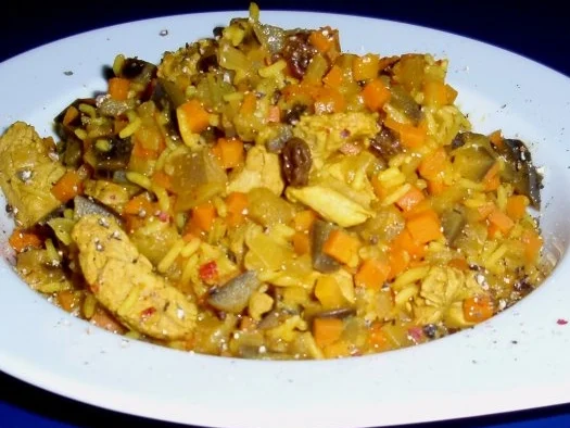 Reistopf mit Filetstreifen - Rezept