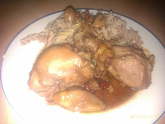 Ungarisches Hähnchengulasch in Variation mit Speck und Champignon - Rezept - Bild Nr. 4