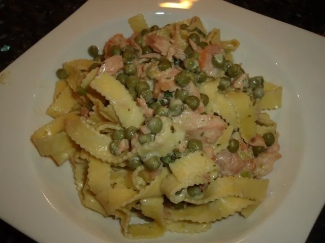 Fisch: Räucherlachs-Frischkäse-Pasta - Rezept