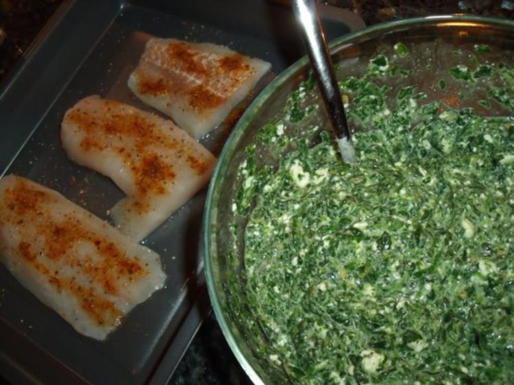 Fisch mit Spinat Feta Kruste - einfach - von Sri_Devi