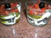 Tomaten Caprese - ein Klassiker im Glas serviert - die etwas andere Variante - - Rezept