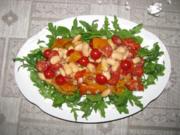 Salat: Rauke-Paprika-Bohnen-Salat mit Mozzarella - Rezept