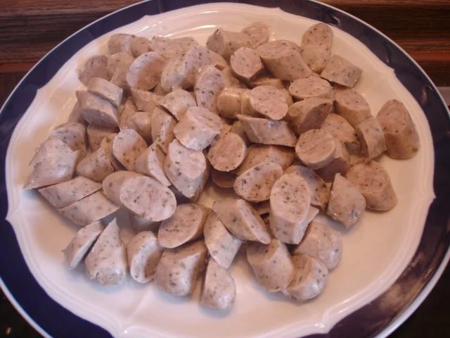 Rezept: Kartoffelsuppe mit Rost-Bratwürsten Bild Nr. 9 Kartoffelsuppe mit Rost-Bratwürsten - Rezept - Bild Nr. 9